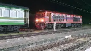 รถท้องถิ่น 464 สุไหงโกลก - พัทลุง เข้าสู่ปลายทาง ก่อนสับเปลี่ยนเป็น 463 local train 464 @Phatthalung