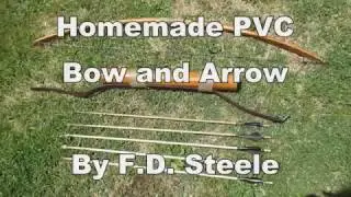 Homemade 30lbs PVC Bow and Arrow