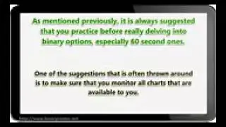 60 Second Binary Options Strategy Indicators Signals