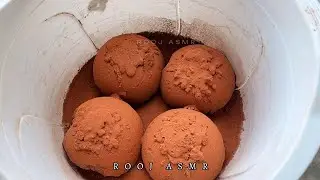 Grainy Concrete Red Sand🤤 Dry + Water Crumbles 🌪 Lots of mixing❤️