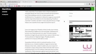 Using WordPress Text Widget to Embed YouTube Video in Sidebar