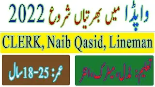 WAPDA jobs 2022 New || Latest Wapda Jobs 2022 || Govt Jobs || The Merciful