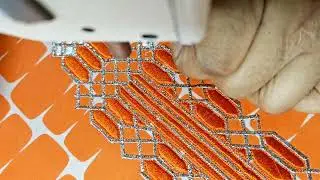 Arabia embroidery work real mms video home work, YouTube video.