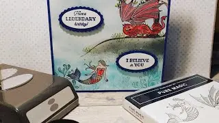 live replay xx pure magic, colouring with ink and water pens #scenebuilding #stampinup #puremagic