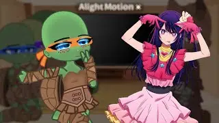 Tmnt react to Mikey as Ai hoshino//oshi no ko//tmnt2012//Mikey fem//no ship