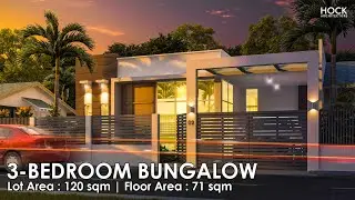 3 Bedroom Bungalow House Design | Exterior Animation