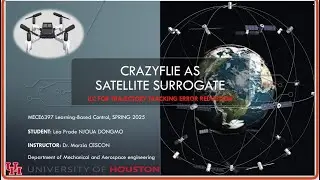 Drone as satellite surrogate: Iterative learning control and PID for accurate tracking 