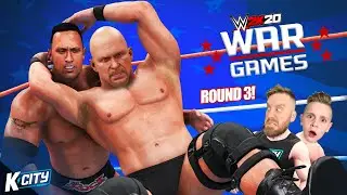 WarGames 2020 Round 3 (Attitude Era Battle Royal!) in WWE 2k20! K-CITY GAMING