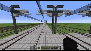 I added the Bullet trains in minecraft (thank you create mod for doing this)