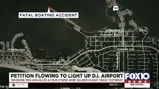 After deadly boat crash, thousands sign petition to light up Dauphin Island Airport