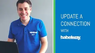 How to Update an EDI Connection in Babelway