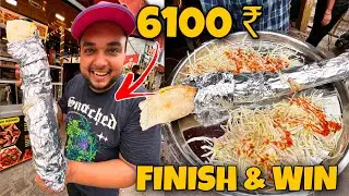 1 MAHARAJA Wrap Roll खाओ 😳😳 6100 ₹ CASH ले जाओ 🤑🤑॥ Street Challange