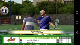 bueno algo es algo regular !!! Acapulco Semifinal... Virtua Tennis Challenge ANDROID Juego