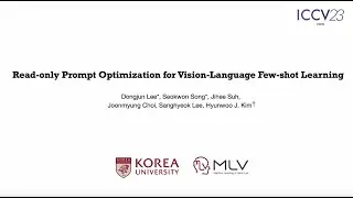 Read-only Prompt Optimization for Vision-Language Few-shot Learning (ICCV 2023)