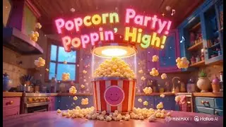 Popcorn party popping high | A song about popcorn | don't you love popcorns? Everybody love Popcorns