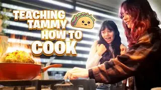 УЧУ ТЭММИ ГОТОВИТЬ 💥👩🏻‍🍳🫨 (вегетарианцы готовят тако👩‍❤️‍💋‍👩🌮)