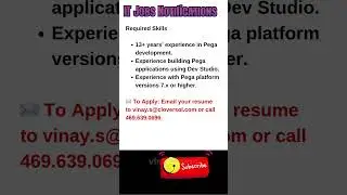 Senior Pega Developer Job   Remote Oct 11, 2025