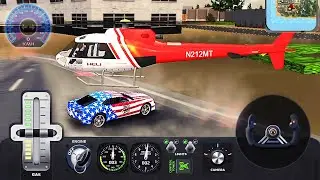Helicopter Flight Pilot Simulator - Cars Driver Simulator - Best Android Gameplay