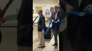 Alan Crone Helping To Cut The Ribbon For The Band Of Brothers Exhibit at The Pink Palace!