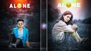 Picsart alone photo editing tutorial || breakup photo editing in picsart || fake love photo editing