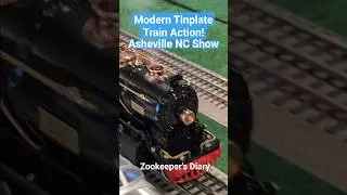 What? Modern TINPLATE TRAIN Smoke & Sound Lionel Trains MTH Train Show Asheville NC Model Railroad