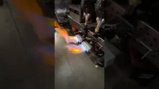 Testing dual ribbon burners