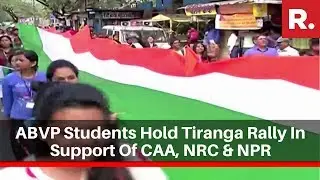 Pune: ABVP Students Hold Tiranga Rally In Support Of CAA, NRC & NPR