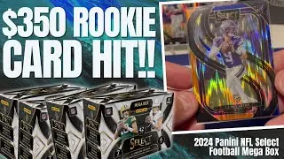 MASSIVE ROOKIE HIT!!! 2024 PANINI SELECT NFL FOOTBALL MEGA BOXES ARE LOADED!!!
