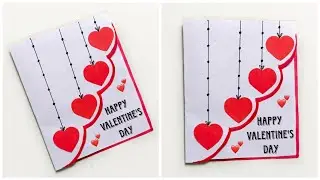 last minute Valentines Day Card | Valentine's Day Crafts With Paper | DIY Valentine's Day Gift Ideas
