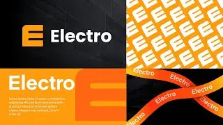 E Letter Logo Design Tutorial in Illustrator | Modern Minimal Logo 2025