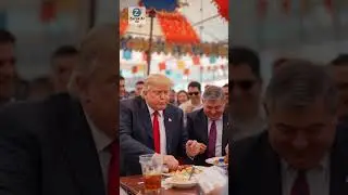 Trump&rsquo;s Messy Food Festival Fail😝 #FoodFestivalFun #EpicFailLaughs #ComedyGold#zerakai1m