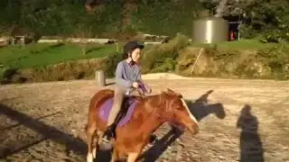 Me cantering on Reia