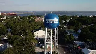 Drone Aerial View of Southport, NC | Licensed General Contractor &ndash; RGR Construction & Roofing