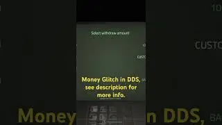 Money Glitch in DDS