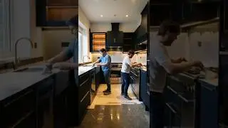 This Luxury Modular Kitchen Build Is Insanely Satisfying 🤯 | Full Transformation #shorts #ai