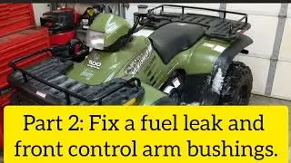 Часть 2 из 2: ремонт карбюратора и передней подвески квадроцикла Polaris Sportsman 500.