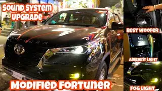 💥🔥2023 Toyota Fortuner Modification ✅💥 Best Audio System Upgrade in Fortuner ✅ Fog light Upgrade💥💯