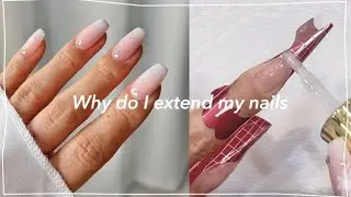 31.[ENG]손톱을 안기르고 연장하는 이유 Why do I extend my nails 손톱교정 paper foams 글루없이래핑 ㅣ 스펀지화이트그라 폼지끼우기 Nail ASMR