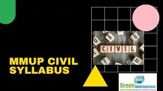 MMUP Civil Syllabus | MMUP Civil Study Material | MMUP UPDA Civil Engineering Training