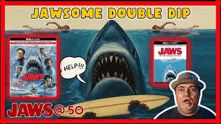 JAWSOME DOUBLE DIP - JAWS 50th Anniversary 4K Steelbook and Slipcover Blu Ray Unboxing and Review