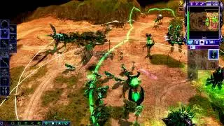 Mother-ship Ends them - One Vision 0.90 MOD - C&C 3 Kanes Wrath , 2v2 vs Brutal Ai