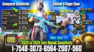 🔥 2025&ndash;2026 BGMI Zero Recoil Sensitivity Settings 🔴 | Best 4 Finger Control Setup!