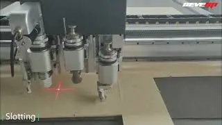 PET Acoustic panel felt cutting and grooving slotting machine with oscillating cutting knife