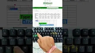 Flip Excel Data Vertically to Horizontally in ONE Click #excel #exceltips #exceltutorial #microsoft