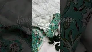 trending jaipuri handblock print suit with chiffon dupatta#onlineshopping#handblockprintsuit#sale