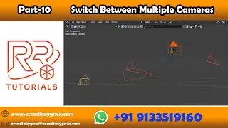 Switch between multiple cameras in blender | Animal crossing fountain | Part-10 | RR Tutorials