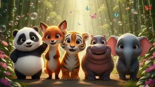 Dancing Animals! Adorable 3D Cartoon for Kids (Ages 5 & Under) | Happy Animal Dance