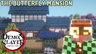 So I made The Butterfly Mansion From Demon Slayer  || 【 Minecraft Cocricot and MiniaTuria mod 🦋🌺 】