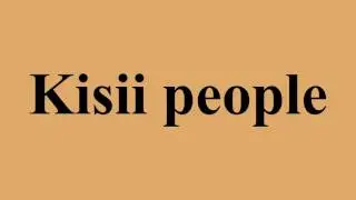 Kisii people
