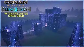Conan Exiles Isle of Siptah - Black Ice Witchfire Castle (Speed Build)